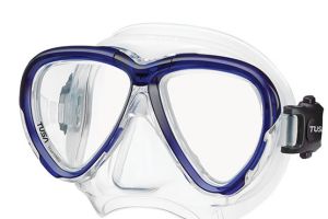 Tusa Intega Prescription Scuba Dive Mask Rx Blue