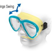 Tusa Intega Prescription Scuba Dive Mask Rx Blackout