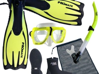 mask snorkel boots fins gloves