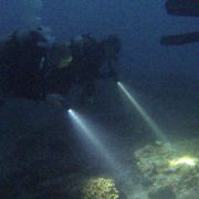 Night dive at the Breakwater Monterey