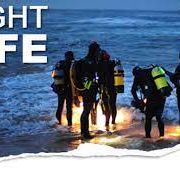 Night diving tour dive at the breakwater in Monterey